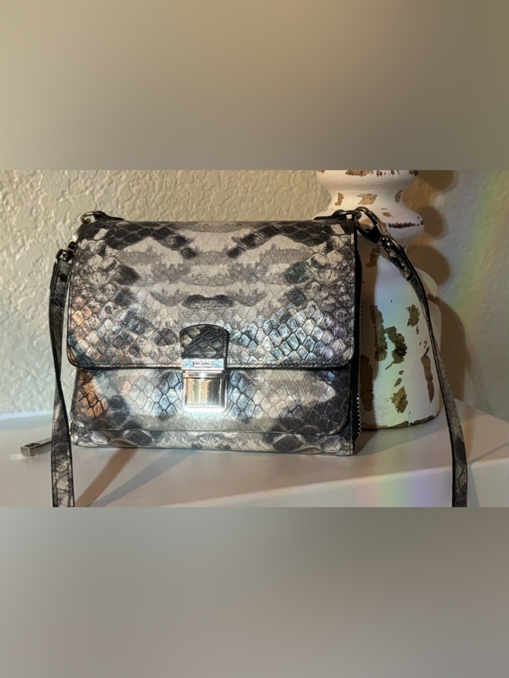 ✨ Picard Snake Print Leather Crossbody Bag ✨